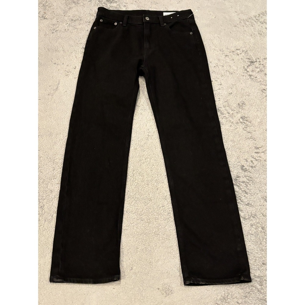 GAP Jeans Womens 27/4R High Rise '90s Straight Black Stretch Denim Casual